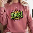 ZING Comic Book Retro Artwork – Cartoon Collector Comfort Colors Sweatshirt Orchid ZING Comic Book Retro Artwork – Cartoon Collector Comfort Colors Sweatshirt Orchid