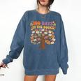 100 Days Of School 100 Days In The Books Librarian Read Comfort Colors Sweatshirt Blue Jean