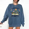 1986 Chapter Forty 40th Birthday Wildflower Book Comfort Colors Sweatshirt Blue Jean 1986 Chapter Forty 40th Birthday Wildflower Book Comfort Colors Sweatshirt Blue Jean