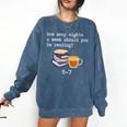 67 Read Every Night Quote For Book Lovers &Coffee Fans Comfort Colors Sweatshirt Blue Jean