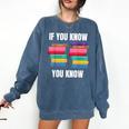 67 Reading Books 6 7 If You Know Six Seven Comfort Colors Sweatshirt Blue Jean