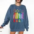 8647 Equal Rights Book Flower Trump Women Rights Feminist Comfort Colors Sweatshirt Blue Jean 8647 Equal Rights Book Flower Trump Women Rights Feminist Comfort Colors Sweatshirt Blue Jean