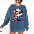 Adorable Book Lover Bulldog With Reading Glasses Cute Raglan Baseball Tee Comfort Colors Sweatshirt Blue Jean Adorable Book Lover Bulldog With Reading Glasses Cute Raglan Baseball Tee Comfort Colors Sweatshirt Blue Jean