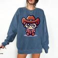 Adorable Book Lover Cowboy With Reading Glasses Cute Comfort Colors Sweatshirt Blue Jean Adorable Book Lover Cowboy With Reading Glasses Cute Comfort Colors Sweatshirt Blue Jean