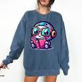 Adorable Book Lover Robot With Reading Glasses Cute Comfort Colors Sweatshirt Blue Jean Adorable Book Lover Robot With Reading Glasses Cute Comfort Colors Sweatshirt Blue Jean