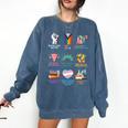 Ally Anti Trump Liberal BLM Love Is Love Banned Books Icons Comfort Colors Sweatshirt Blue Jean