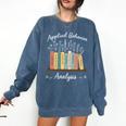 Applied Behavior Analysis Book Wildflower ABA RBT Therapist Comfort Colors Sweatshirt Blue Jean Applied Behavior Analysis Book Wildflower ABA RBT Therapist Comfort Colors Sweatshirt Blue Jean