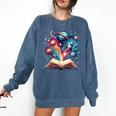 Astronomy Space Lover Books Bookworm Comfort Colors Sweatshirt Blue Jean