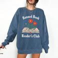 Banned Book Readers Club Comfort Colors Sweatshirt Blue Jean