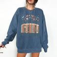 Im With The Banned Book Readers Librarian Read Banned Books Comfort Colors Sweatshirt Blue Jean