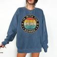 Im With The Banned Book Readers Retro Librarians Teachers Comfort Colors Sweatshirt Blue Jean