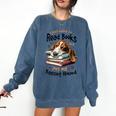 Basset Hound Dog Breed I Just Want To Read Books And Pet My Comfort Colors Sweatshirt Blue Jean Basset Hound Dog Breed I Just Want To Read Books And Pet My Comfort Colors Sweatshirt Blue Jean