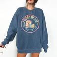 Bedtime Book Lover Reading Pajamas Comfort Colors Sweatshirt Blue Jean