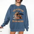 Belgian Malinois Dog Breed Life Is Better With Books And a Men Women Kids Comfort Colors Sweatshirt Blue Jean Belgian Malinois Dog Breed Life Is Better With Books And a Men Women Kids Comfort Colors Sweatshirt Blue Jean