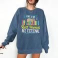 Some Of My Best Friends Are Fictional Book Lover Bookworm Comfort Colors Sweatshirt Blue Jean