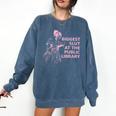 Biggest Slut At The Public Library Reading Book Club Comfort Colors Sweatshirt Blue Jean Biggest Slut At The Public Library Reading Book Club Comfort Colors Sweatshirt Blue Jean