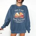This Is My Book Character Costume Comfort Colors Sweatshirt Blue Jean