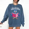 This Is My Book Character Costume Cute Pigeon Kids Reading Comfort Colors Sweatshirt Blue Jean This Is My Book Character Costume Cute Pigeon Kids Reading Comfort Colors Sweatshirt Blue Jean