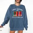 Book Club Read Reading Librarian Men Women Kids Comfort Colors Sweatshirt Blue Jean