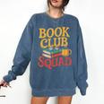 Book Club Squad Comfort Colors Sweatshirt Blue Jean Book Club Squad Comfort Colors Sweatshirt Blue Jean