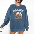 Book Dinosaur T-Rex Bookworm Dino Book Reading Comfort Colors Sweatshirt Blue Jean Book Dinosaur T-Rex Bookworm Dino Book Reading Comfort Colors Sweatshirt Blue Jean