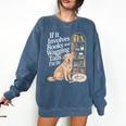Book And Dog Lover Bookworm Reader Book Lover Comfort Colors Sweatshirt Blue Jean Book And Dog Lover Bookworm Reader Book Lover Comfort Colors Sweatshirt Blue Jean