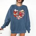 Book Lover Heart Shape Reading Librarian Valentine Men Women Comfort Colors Sweatshirt Blue Jean Book Lover Heart Shape Reading Librarian Valentine Men Women Comfort Colors Sweatshirt Blue Jean