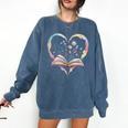 Book Lover Heart Shaped Reading Art Bookworm Comfort Colors Sweatshirt Blue Jean Book Lover Heart Shaped Reading Art Bookworm Comfort Colors Sweatshirt Blue Jean