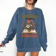 Book Lover Reading Bookish Floral Reading Powers Imagination Comfort Colors Sweatshirt Blue Jean
