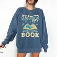 Book Lover Writer Author Comfort Colors Sweatshirt Blue Jean