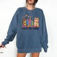Book Lovers I Have No Shelf Control Comfort Colors Sweatshirt Blue Jean