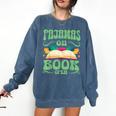 Book And Pajama Pajamas On Book Open Comfort Colors Sweatshirt Blue Jean Book And Pajama Pajamas On Book Open Comfort Colors Sweatshirt Blue Jean