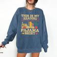 Book And Pajama This Is My Reading Pajama Bedtime Reading Comfort Colors Sweatshirt Blue Jean Book And Pajama This Is My Reading Pajama Bedtime Reading Comfort Colors Sweatshirt Blue Jean