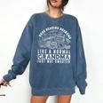Book Reading Grandma Book Lover Grandma Comfort Colors Sweatshirt Blue Jean