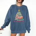 All Booked For Christmas Book Christmas Tree Lights Bookish Comfort Colors Sweatshirt Blue Jean All Booked For Christmas Book Christmas Tree Lights Bookish Comfort Colors Sweatshirt Blue Jean