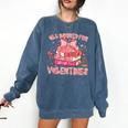 All Booked For Valentines Book Lovers Teacher Kid Valentines Comfort Colors Sweatshirt Blue Jean