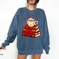 All Booked For Valentine’s Day Reading Teacher Comfort Colors Sweatshirt Blue Jean All Booked For Valentine’s Day Reading Teacher Comfort Colors Sweatshirt Blue Jean
