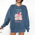 Bookish Babes Club Cute Pink Book Stack With Bow Comfort Colors Sweatshirt Blue Jean Bookish Babes Club Cute Pink Book Stack With Bow Comfort Colors Sweatshirt Blue Jean