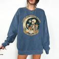 I Like My Books Spicy & My Coffee Icy Skeleton Read Book Comfort Colors Sweatshirt Blue Jean I Like My Books Spicy & My Coffee Icy Skeleton Read Book Comfort Colors Sweatshirt Blue Jean
