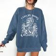 I Like My Books Spicy And My Coffee ICY Skeleton Meme Comfort Colors Sweatshirt Blue Jean I Like My Books Spicy And My Coffee ICY Skeleton Meme Comfort Colors Sweatshirt Blue Jean