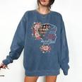 Bookworm Book Reader Book Nerd Book Reading Lover Comfort Colors Sweatshirt Blue Jean