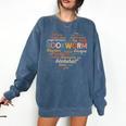 Bookworm Words Heart Book Lover Reader Reading Fun Comfort Colors Sweatshirt Blue Jean