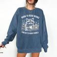 Born To Read Books Forced To Read Emails Bookish Racoon Comfort Colors Sweatshirt Blue Jean Born To Read Books Forced To Read Emails Bookish Racoon Comfort Colors Sweatshirt Blue Jean