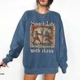 Buhurt Hourly Book Epic Knight Fight In Armor Buhurt Comfort Colors Sweatshirt Blue Jean Buhurt Hourly Book Epic Knight Fight In Armor Buhurt Comfort Colors Sweatshirt Blue Jean