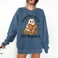 Bury Me With My Books Ghost Tee Comfort Colors Sweatshirt Blue Jean Bury Me With My Books Ghost Tee Comfort Colors Sweatshirt Blue Jean