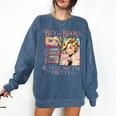 Buy Me Books And Tell Me I'm Pretty Book Lover Tee Comfort Colors Sweatshirt Blue Jean