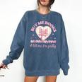 Buy Me Books And Tell Me I'm Pretty Coquette Book Lover Comfort Colors Sweatshirt Blue Jean