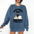 Cat I Read Banned Books Shirt Bookworm Avid Reader For Men Women Kids Comfort Colors Sweatshirt Blue Jean