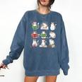 Cat Reading Book Funny Christmas Cat Book Lover Librarian Men Women Kids Comfort Colors Sweatshirt Blue Jean Cat Reading Book Funny Christmas Cat Book Lover Librarian Men Women Kids Comfort Colors Sweatshirt Blue Jean