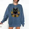 Cat For Women Book Lover Cute Cat And Book Comfort Colors Sweatshirt Blue Jean Cat For Women Book Lover Cute Cat And Book Comfort Colors Sweatshirt Blue Jean